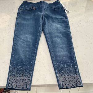 Lisette Blue Embellished Women's Jeans